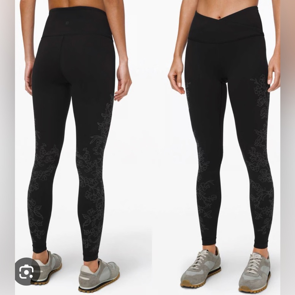 Lululemon Always on High Velvet Floral Leggings